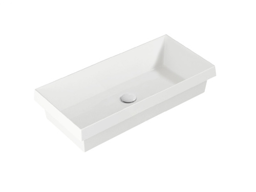 Раковина из сантехнического фаянса Simas AG 80IN bia 80х40 встраиваемая цвет белый